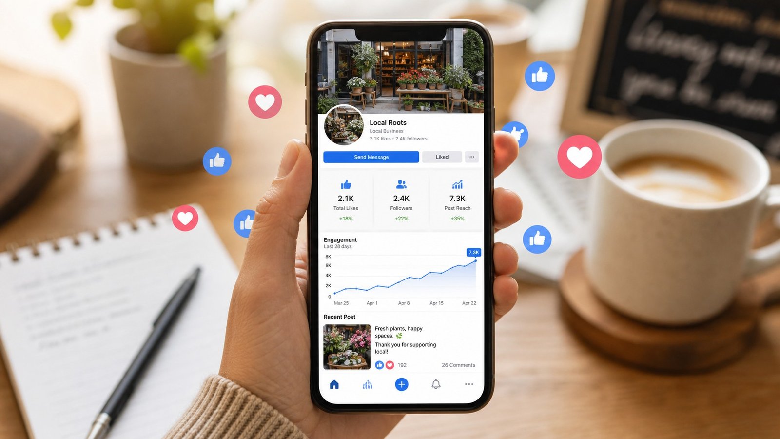 Illustration: Fai crescere la tua pagina Facebook in modo organico in Luxembourg