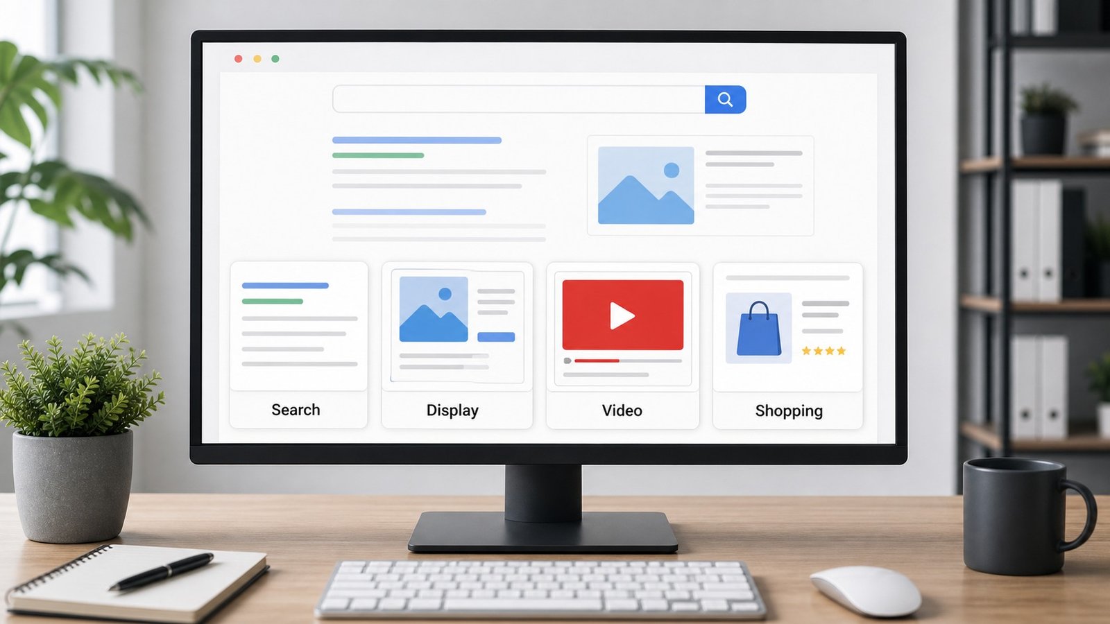 Illustration: I tipi di campagne Google Ads — quale fa al caso della tua azienda