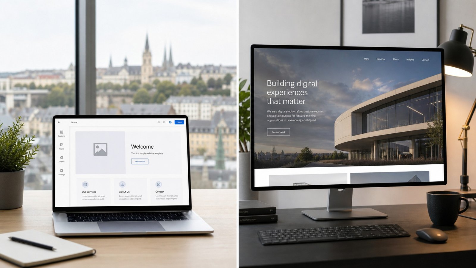 Website builder vs agency: which is right for your Luxembourg business?